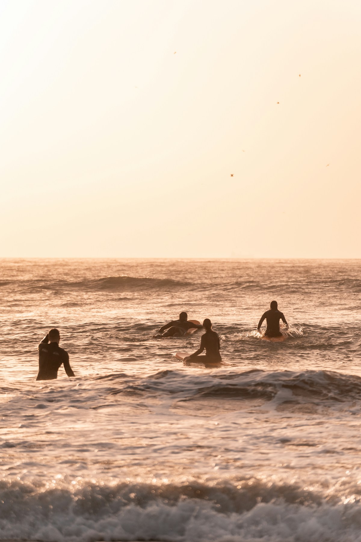 Surf lesson group in Morocco