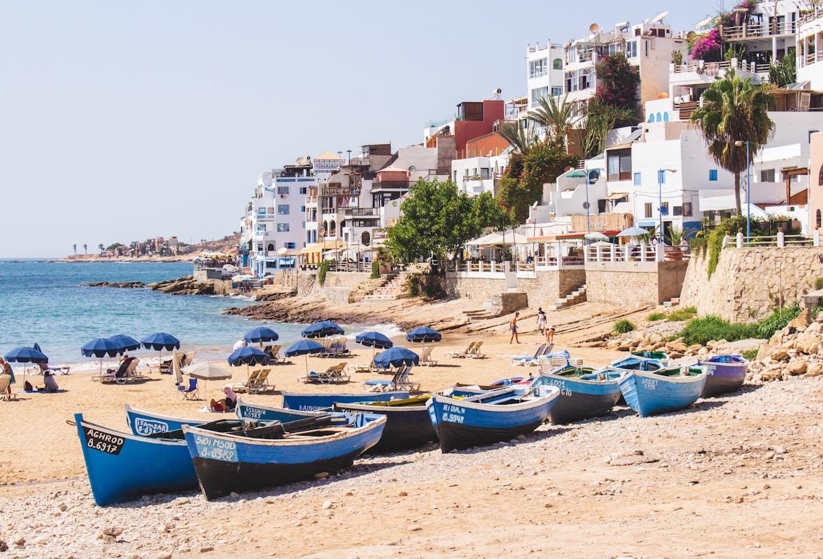 Getting around Taghazout by grand taxi